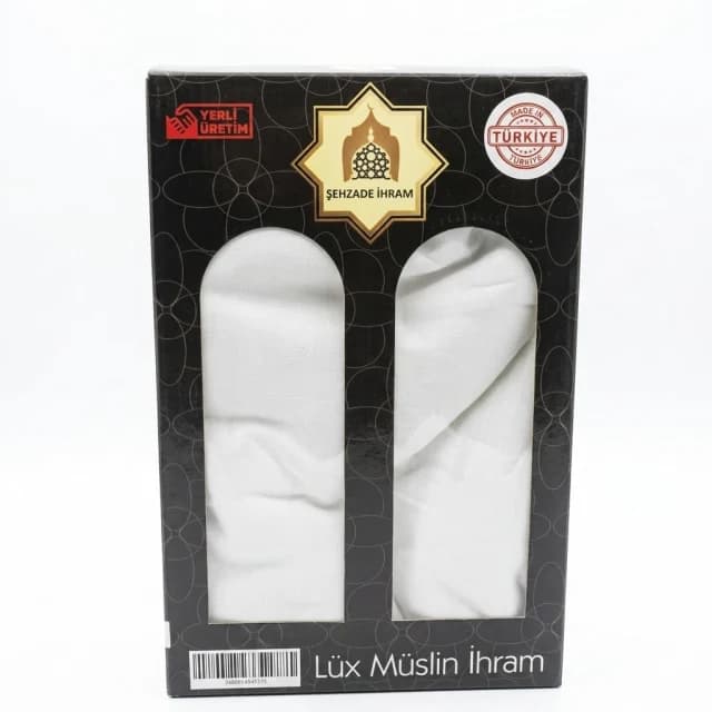 Şehzade Lüks Müslin İhram Seti - Ultra Hafif & Nefes Alan Premium Kalite